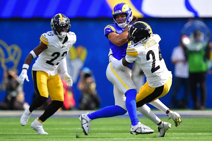 Nacua makes a catch during yet another impressive performance.